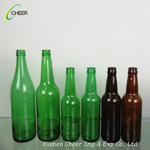 High Quality 330ml Glass Bottle Amber/Blue/Clear Empty Bottle for Beer