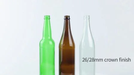 Factory Price Custom 330ml 500ml 640ml 750ml Green Beer Glass Bottle